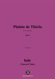 V. d' Indy-Plainte de Thécla,Op.10