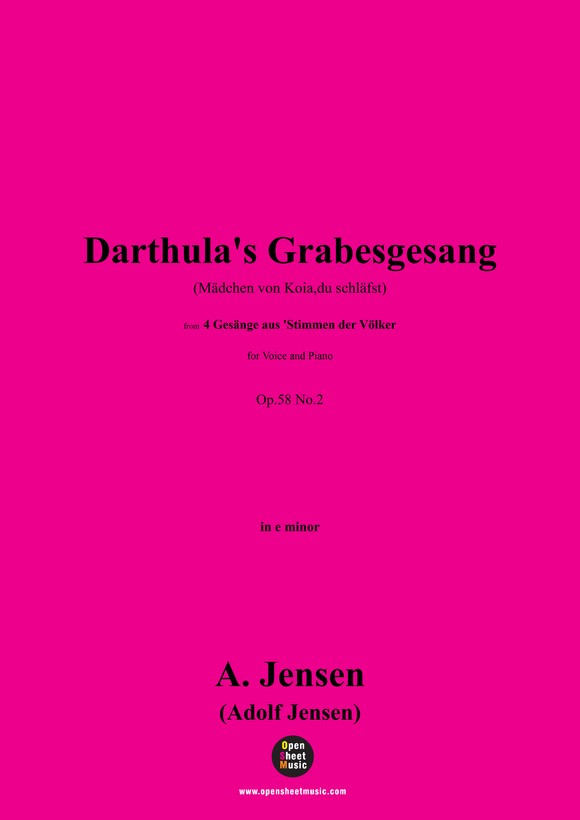 A. Jensen-Darthula's Grabesgesang