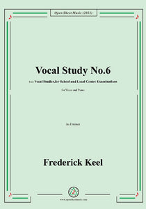 Keel-Vocal Study No.6,in d minor