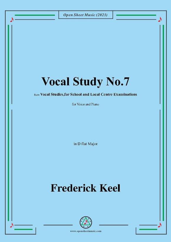Keel-Vocal Study No.7,in D flat Major