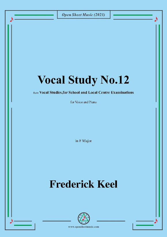 Keel-Vocal Study No.12,in F Major