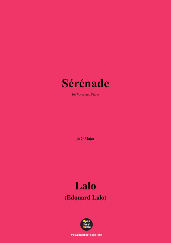 Lalo-Sérénade