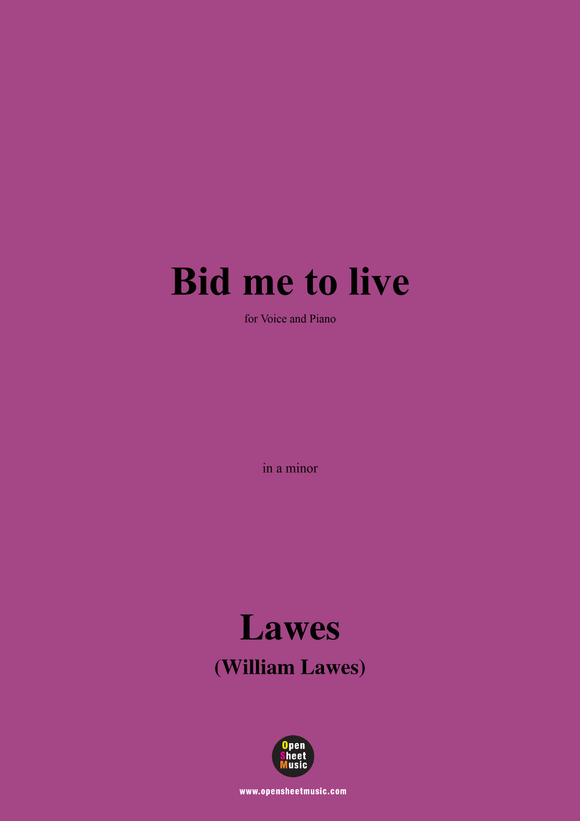 W. Lawes-Bid me to live