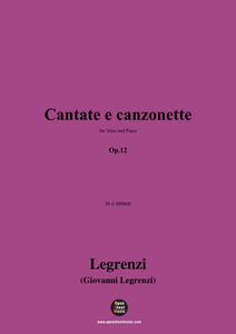 Legrenzi-Cantate e canzonette