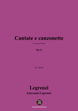 Legrenzi-Cantate e canzonette