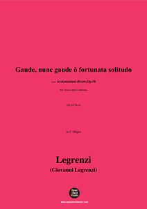 Legrenzi-Gaude,nunc gaude ò fortunata solitudo,Op.10 No.6