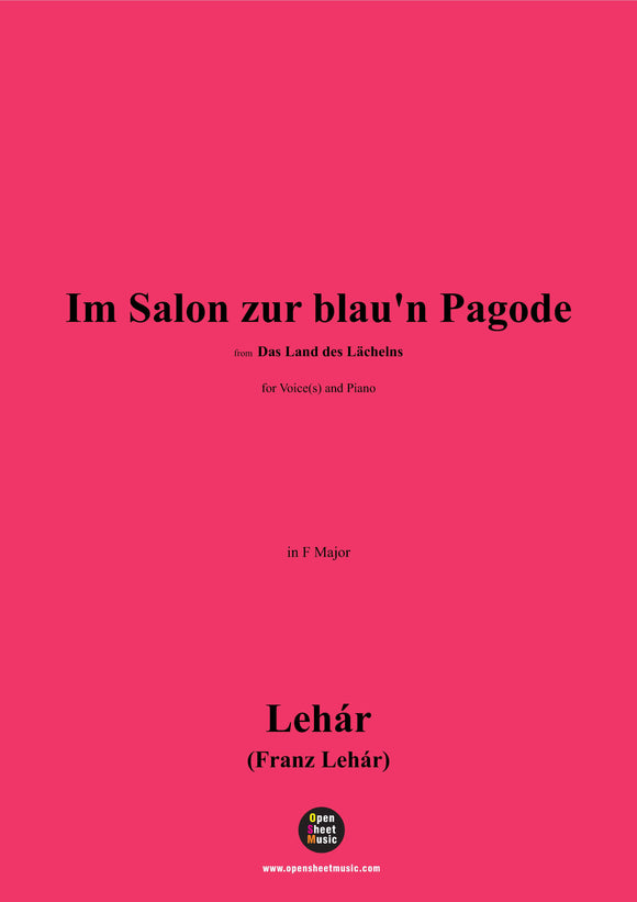 Lehár-Im Salon zur blau'n Pagode