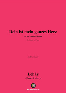 Lehár-Dein ist mein ganzes Herz