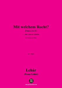 Lehár-Mit welchem Recht?(Finale,Act II)