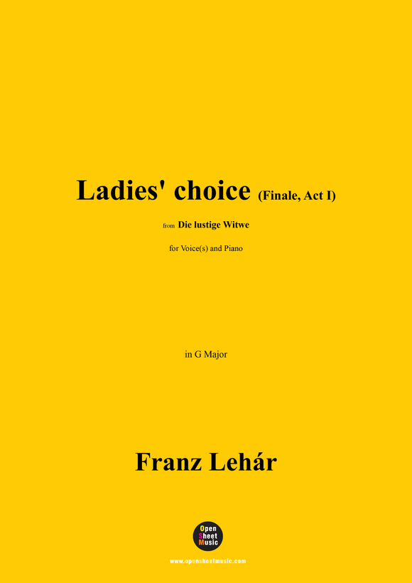 Lehár-Ladies' choice(Finale,Act I)