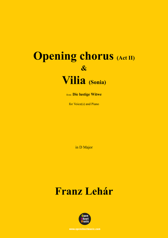 Lehár-Opening chorus(Act II)...Vilia(Sonia)