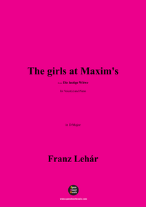 Lehár-The girls at Maxim's