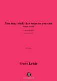 Lehár-You may study her ways as you can(Finale,Act III)