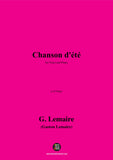 G. Lemaire-Chanson d'été