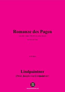Lindpaintner-Romanze des Pagen