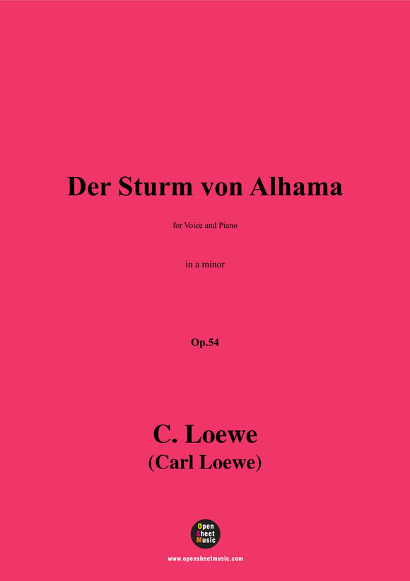 C. Loewe-Der Sturm von Alhama,Op.54