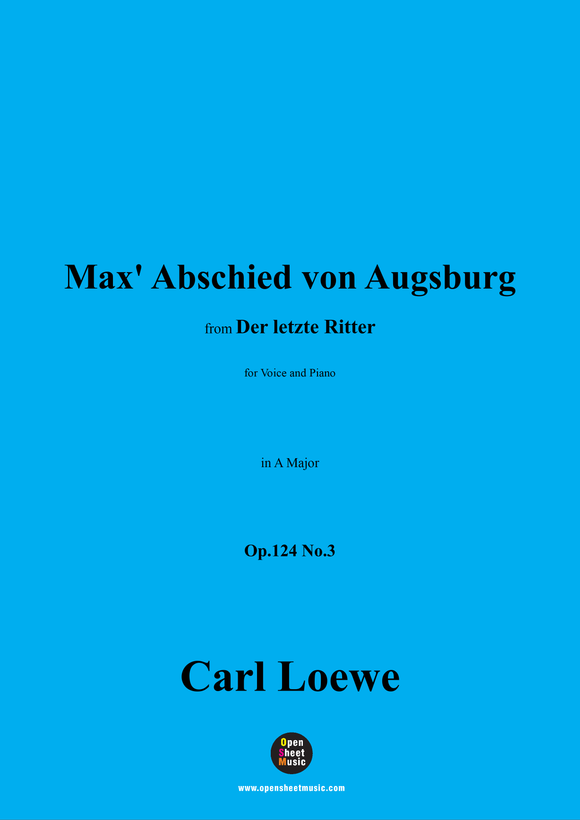 C. Loewe-Max' Abschied von Augsburg