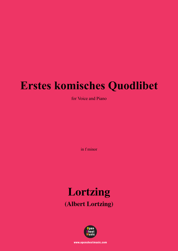 Lortzing-Erstes komisches Quodlibet