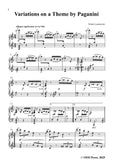 Lutosławski-Variations on a Theme by Paganini,for 2 Pianos
