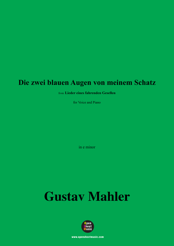 G. Mahler-Die zwei blauen Augen von meinem Schatz