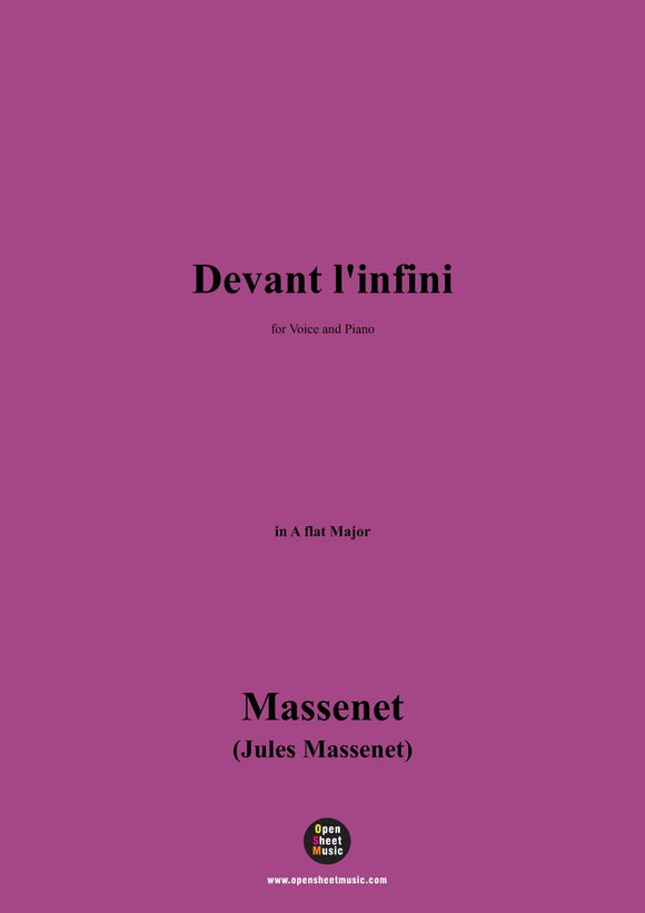 Massenet-Devant l'infini
