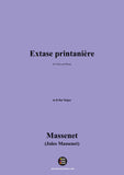 Massenet-Extase printanière