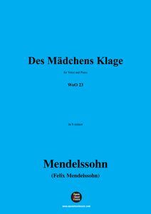 F. Mendelssohn-Des Madchens Klage