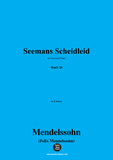 F. Mendelssohn-Seemans Scheidelied