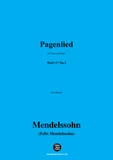 F. Mendelssohn-Pagenlied
