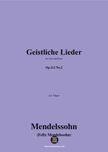 F. Mendelssohn-Geistliche Lieder,Op.112 No.2