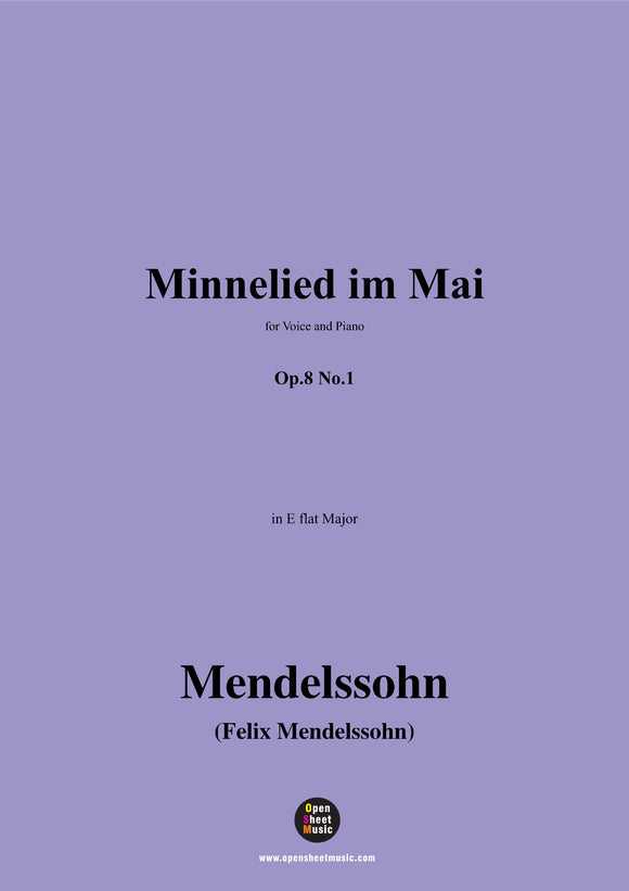 F. Mendelssohn-Minnelied im Mai