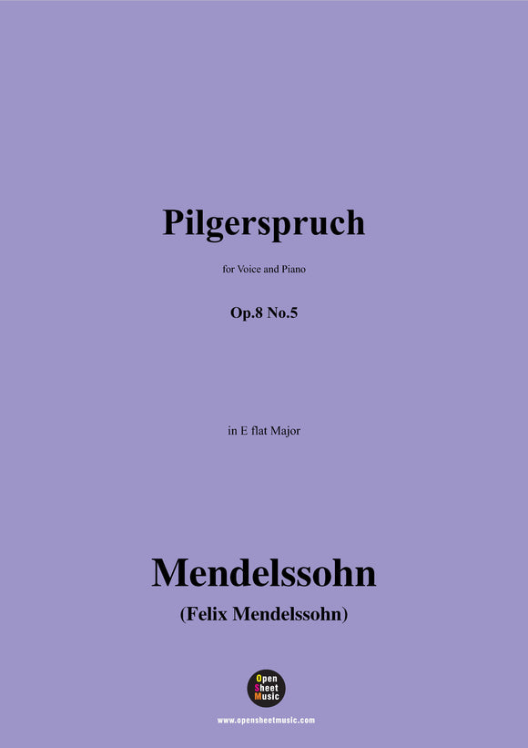 F. Mendelssohn-Pilgerspruch