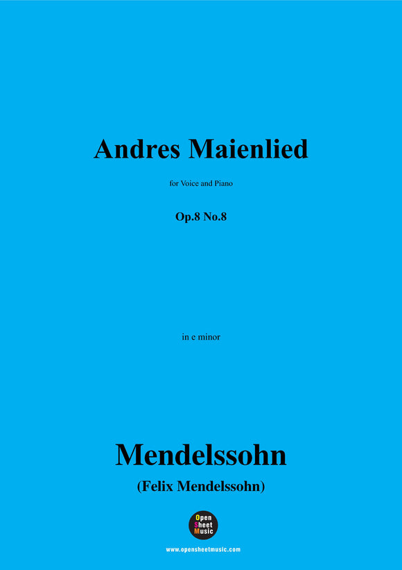 F. Mendelssohn-Andres Maienlied