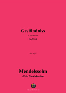F. Mendelssohn-Gestandniss