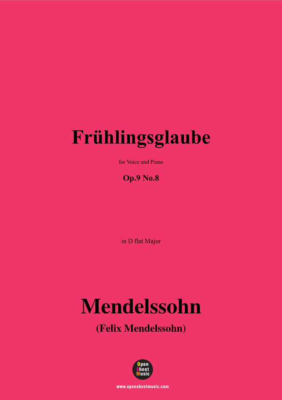 F. Mendelssohn-Frühlingsglaube