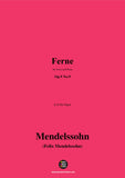 F. Mendelssohn-Ferne