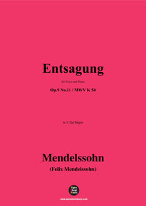 F. Mendelssohn-Entsagung