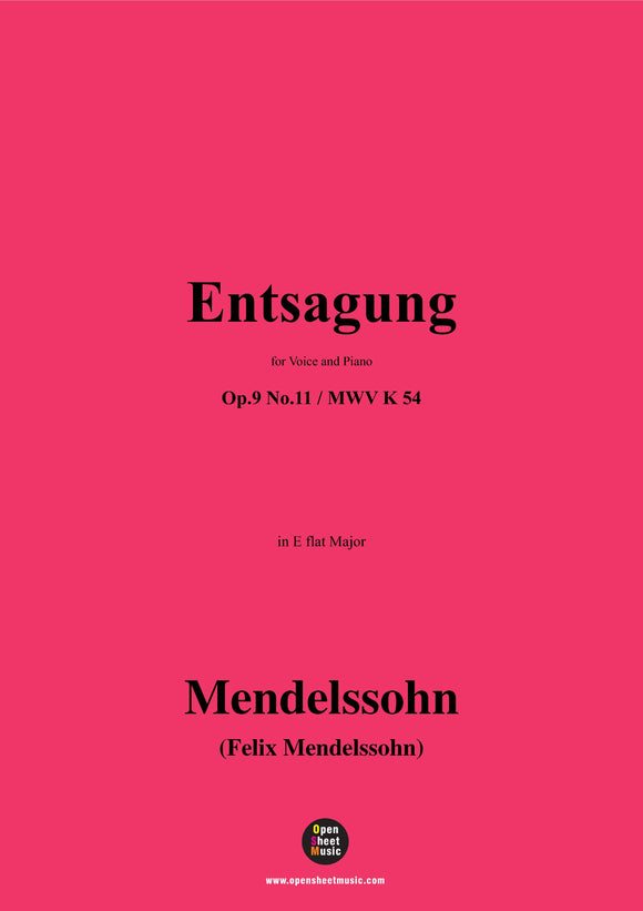 F. Mendelssohn-Entsagung