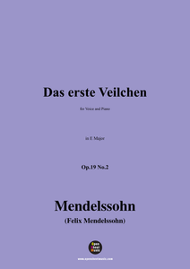 F. Mendelssohn-Das erste Veilchen,Op.19 No.2