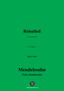 F. Mendelssohn-Reiselied,Op.19 No.6