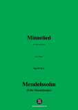 F. Mendelssohn-Minnelied,Op.34 No.1