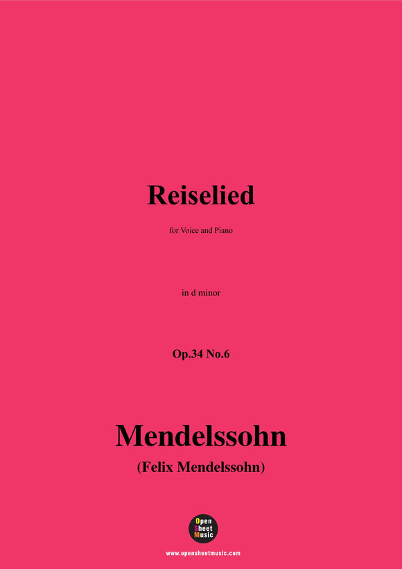 F. Mendelssohn-Reiselied,Op.34 No.6
