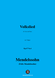 F. Mendelssohn-Volkslied,Op.47 No.4