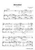 F. Mendelssohn-Hirtenlied,Op.57 No.2
