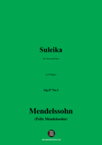 F. Mendelssohn-Suleika,Op.57 No.3