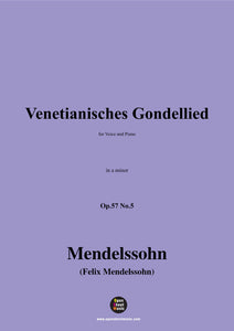 F. Mendelssohn-Venetianisches Gondellied