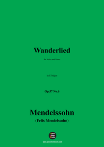 F. Mendelssohn-Wanderlied,Op.57 No.6