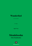 F. Mendelssohn-Wanderlied,Op.57 No.6