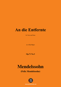 F. Mendelssohn-An die Entfernte,Op.71 No.3