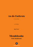 F. Mendelssohn-An die Entfernte,Op.71 No.3